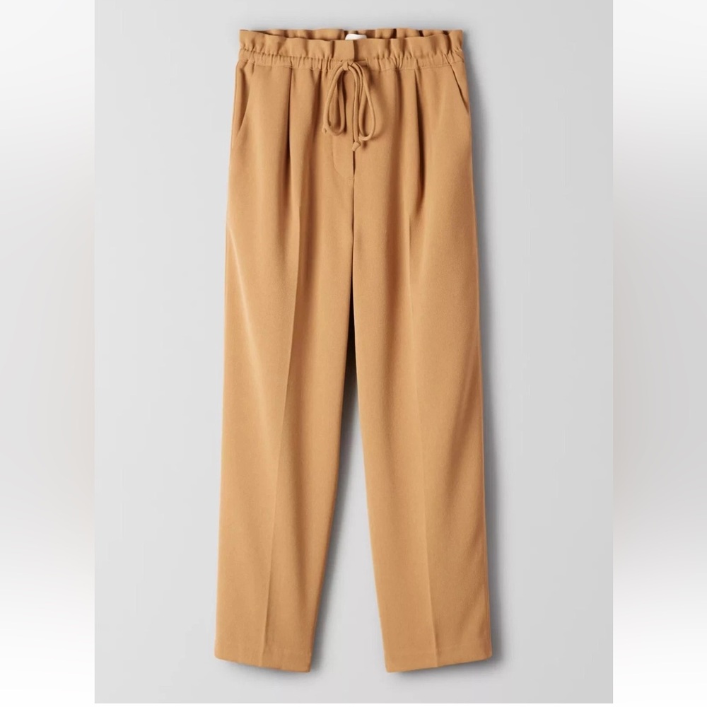 Aritzia Wilfred Kari Pant | Paperbag Waist | Camel Brown | XS - Picture 7 of 9